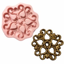 Arabic Brooch I brooches silicone mold fondant cake decorating  food wax soap 