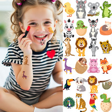 54pcs Temporary Tattoo Waterproof Long-lasting Body Stickers Giraffe Butterfly