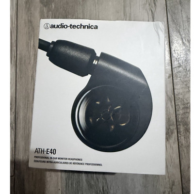 Audio-Technica ATH-E40 In-Ear Monitor Headphones Black Wired Studio