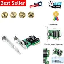 1G Gigabit Desktop PCI-e Network Adapter NIC with Intel 82574L Chip | 10/100/...