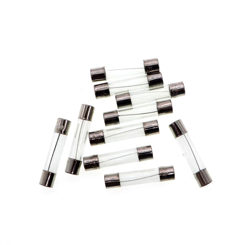 6x30 mm 8A 8 amp 250V 250 Volt 0.23x1.18 Inch F8A Quick Blow Glass White