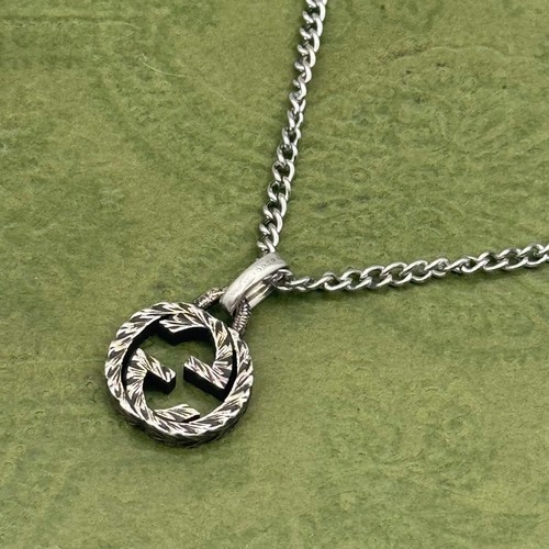 GUCCI Interlocking G Standard Size 50cm Necklace (8 29b 66)