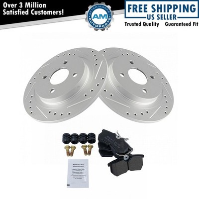 Rear Semi Metallic Brake Pad & Performance Rotor Kit for Ford Focus SVT