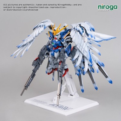 [preSALE-custom repaint] BANDAI MGSD Wing Gundam Zero (seraphim extension)