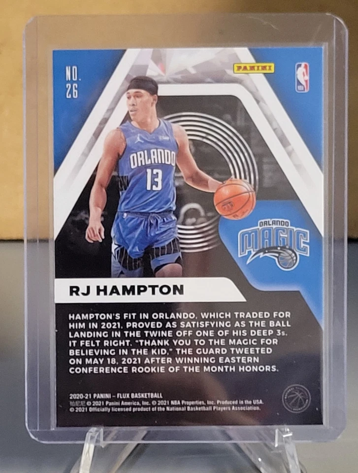 2020-21 Panini Flux RJ Hampton Rookie Influx Insert - Image 3 of 4