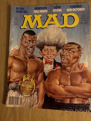 MAD Magazine September 1990 #297 Boxing Mike Tyson Buster Douglas Full House