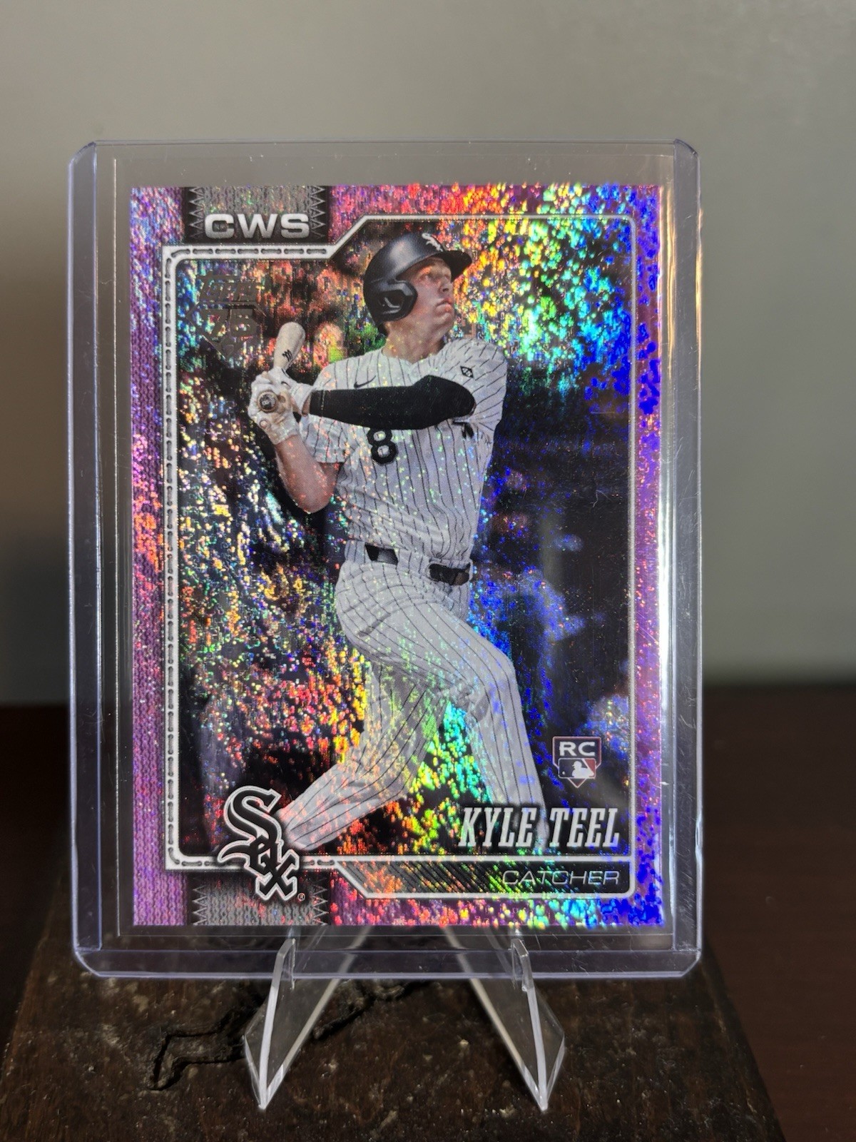 Topps 2026 Series 1 #201 Kyle Teel Pink Holo Foil RC Chicago White Sox