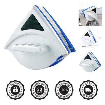 Versatile Magnetic Window Wiper with Strong Grip for Double-Paned Glass Cleaning