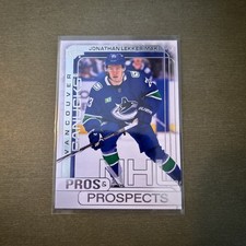 2024-25 Upper Deck Jonathan Lekkerimaki Pros and Prospects RC Canucks PP-10