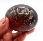 Mini Santa Clara Seedpot Pot Elk Eric Tafoya Sgraffito Carved 3.25" L — photo 2