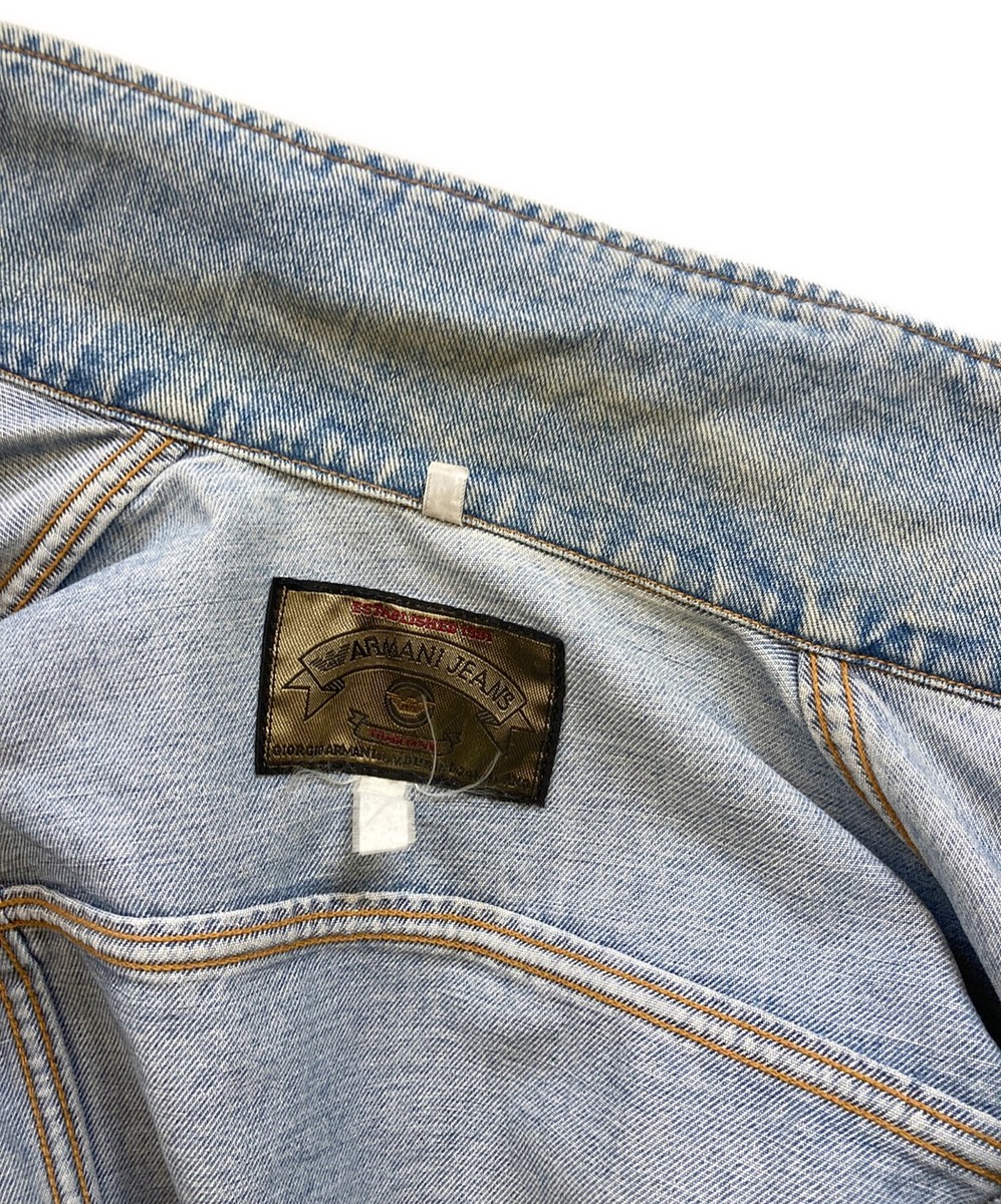ARMANI JEANS 90's denim jacket Size: XS Indigo Men | eBay