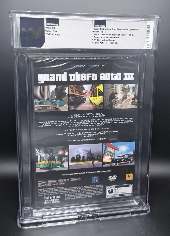 Grand Theft Auto GTA Trilogy ¡Juego completo! PS2 Playstation 2 WATA Grado 10/A++ Foto 4 de 4