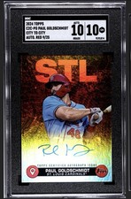 2024 TOPPS SERIES 2 CITY TO CITY AUTOGRAPH PAUL GOLDSCHIMDT /25 SSP SGC 10