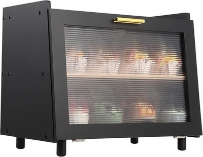 Double Layer Large Bread Box for Kitchen Counter, Bamboo Large Capacity Bread