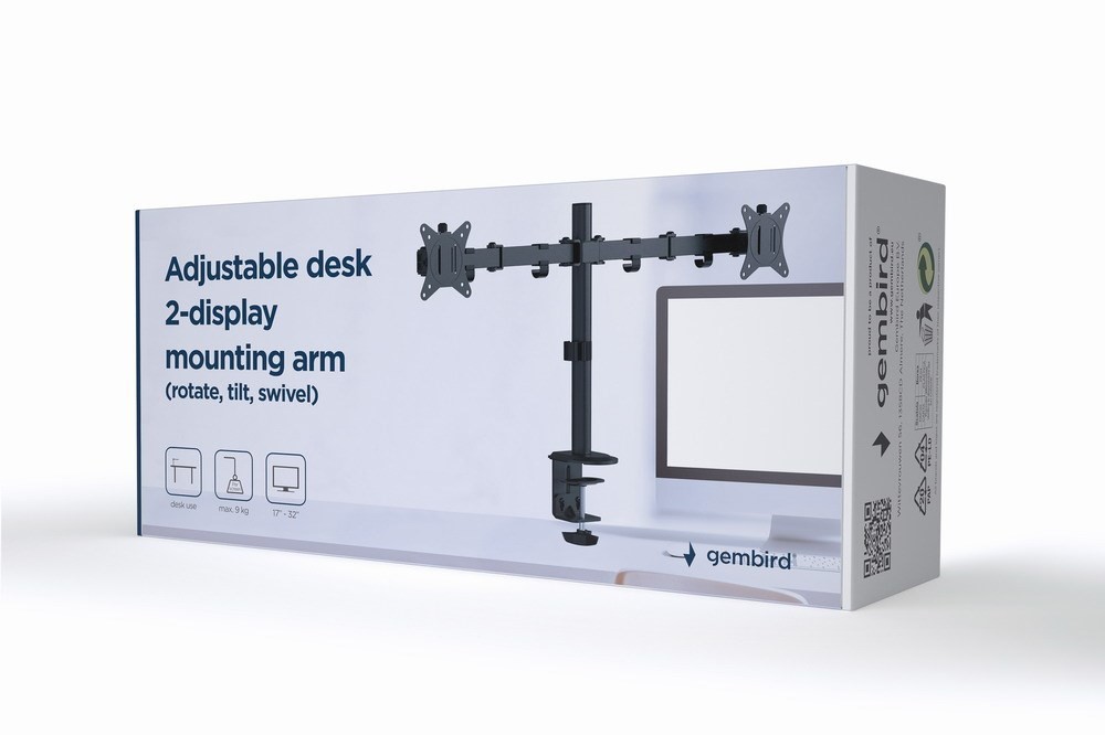 8716309126076 Gembird MA-D2-01 Flachbildschirm-Tischhalterung 813 cm 32 Zoll 7890₽