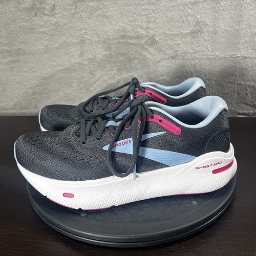 Brooks Ghost Max Damengröße 8,5 breit Laufen Gehen schwarz Schnürschuhe Turnschuhe - Bild 3 von 10