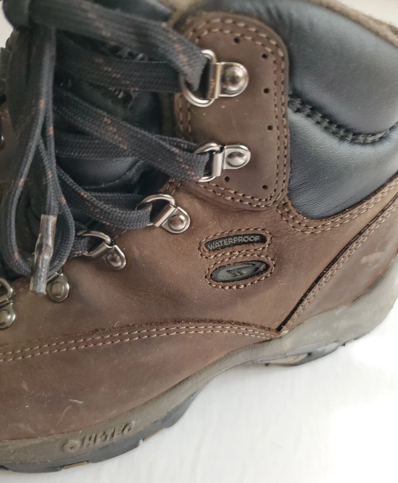 Botas de Senderismo Impermeables Hi-Tec Altitude IV Jr Juvenil Talla 2 Cuero Marrón Trail Foto 4 de 4