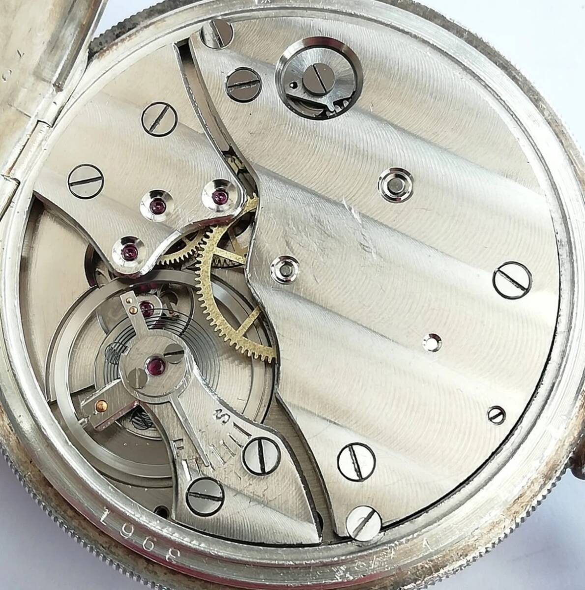 SMITHS 1943 Solid Silver Pocket Watch Denison Cas… - image 8