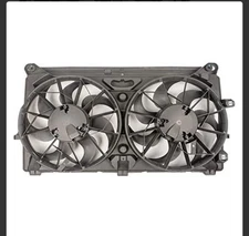 GM1101 Replacement Dual Radiator & Condenser Cooling Fan Assembly for 2005-20...
