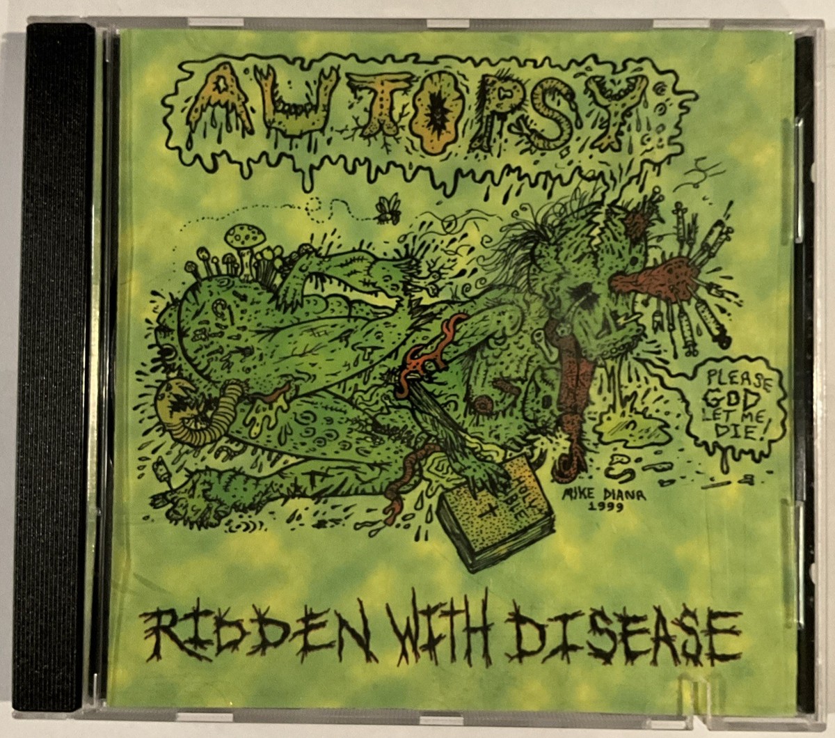 Autopsy - Ridden With Disease CD 2000 Necroharmonic – SLEAZY001