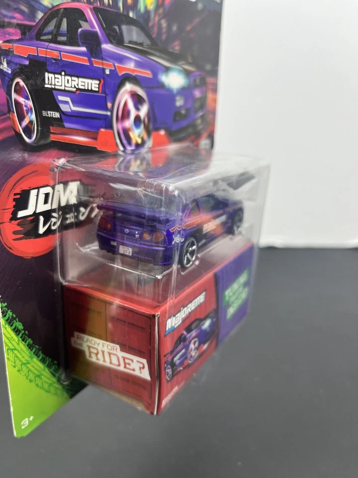 Peças de ajuste Majorette JDM Legends Nissan Skyline GT-R R34 incluídas - Imagem 4 de 4