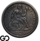 1886 Seated Liberty Dime, VF