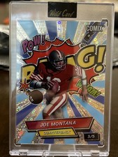 Joe Montana 2025 Wild Card Comix Football Rookie And Legends BANG Bookend 3/5