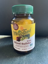 MegaFood Blood Builder 60 Tablets Dairy-Free, Kosher, Non-GMO, NSF - Exp 10/28