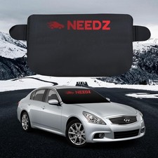 Windshield Snow Cover for Ice and Snow  Light Weight 170T Silver Coated Fabric