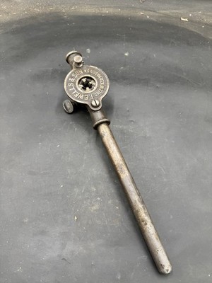 Vintage F.E. Wells & Son Manual Pipe Die Head Threader Incomplete As Is