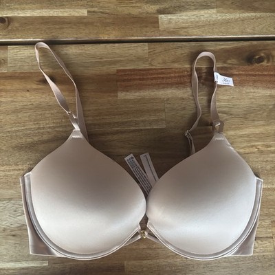 Victoria's Secret Beige Bombshell Plunge Bra 34D Push Up NEW WITHOUT TAGS