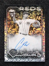 2024 Topps Chrome Black & White Mini-Diamond Refractor Connor Phillips Auto 0o3x