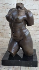 Aristide Maillol Nude Young Girl Hand Made Bronze Signed Sculpture Statue Sale