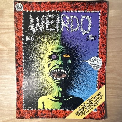 Weirdo Magazine No. 8 R. Crumb. Adult Comic Book. Good Condition. Rare Vintage