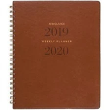 AT-A-Glance AAGYP905A09 Signature Academic Planner, Brown - Large