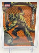 2026 Topps Chrome Marvel - #147 Scorpion Orange X-Fractor /25 SSP Spiderman Vill