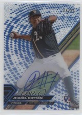 2017 Topps High Tek Blue Rainbow Auto 8/50 Jharel Cotton #HT-JCO Auto 1u6