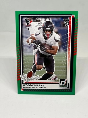 Woody Marks 2025 Donruss Rookies & Highlights Green /5 Texans #DRH-36
