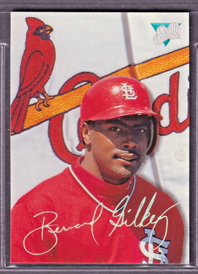 1993 LEAF STUDIO BERNARD GILKEY ST. LOUIS CARDINAL #7 BASEBALL CARD
