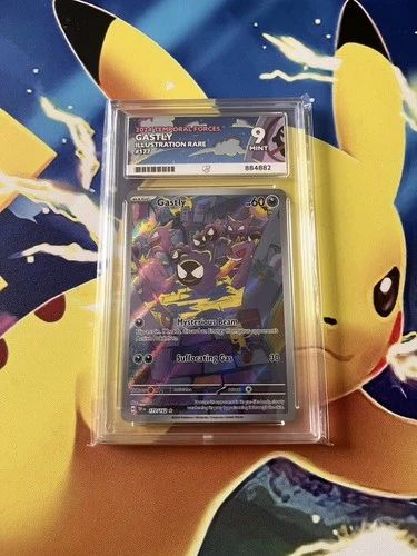 Pokémon TCG Gastly 177/162 Temporal Forces Illustration Rare Ace 9