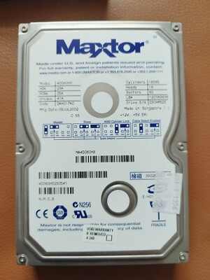 Maxtor IDE Festplatte 60 GB, Modell  4D060H3