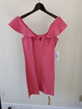 NWT Reformation Ira Pink Linen Mini Dress Size 4
