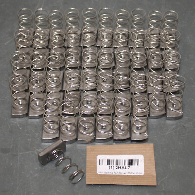 (47) Vast Channel Spring Nut V200-1/4S2, 1/4''-20 Thread, 304 Stainless Steel