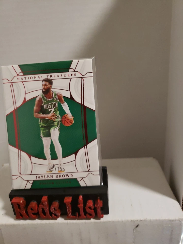 2021-22 Panini National Treasures NBA 75th 45/75 Jaylen Brown #70 Boston Celtics - Image 3 of 4
