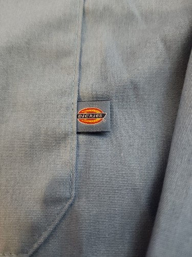 Dickies Herren LARGE L/S Blau Button Down Arbeitshemd Neu mit Etikett. GB7 - Bild 6 von 13