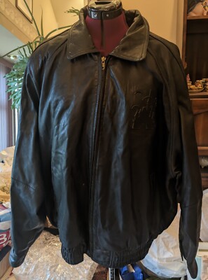Disney World  Leather Jacket 30th Anniversary Zip Out Vest Magic Kingdom 2XL