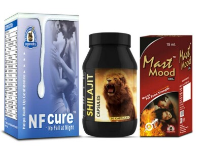 Natural Remedy for Excessive OM Habit 120 NF Cure 120 Shilajit & 6 Mast Mood Oil
