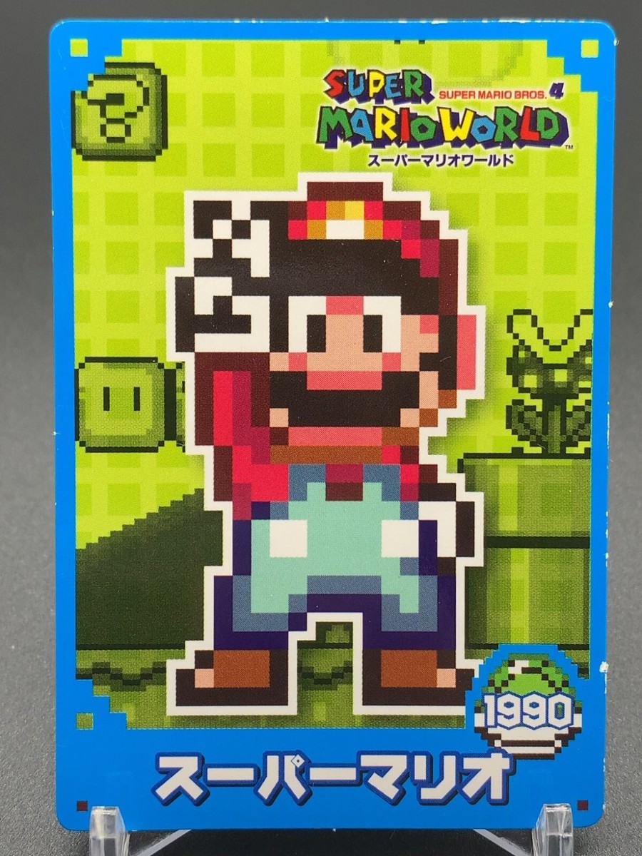 Mario 1990 02 Super Mario World Bros Card Top Nintendo | eBay