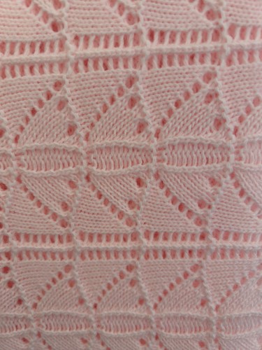 SPANISCHER STRICK BABYSCHAL WEISS BLAU ROSA NEUGEBORENE EMPFANG TAUFDECKE - Bild 5 von 8