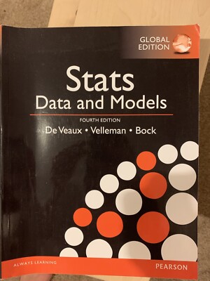 Stats Data And Models Fourth Edition. De Veaux, Belle man, Bock